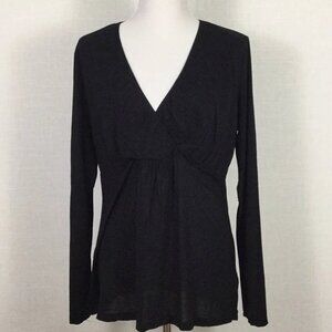 Lot of 3, Gap Maternity Pure Body Nursing Top Long Sleeves Black Large